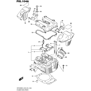 CYLINDER HEAD (FRONT) (VZR1800BZL5 E28)
