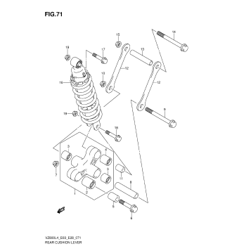 REAR CUSHION LEVER (VZ800L4 E03)