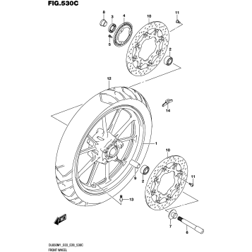 FRONT WHEEL (DL650A)
