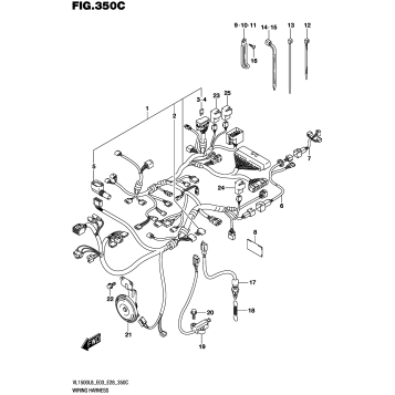 WIRING HARNESS (VL1500BL8 E33)