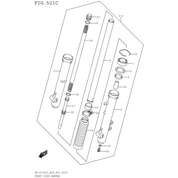 FRONT FORK DAMPER (DR-Z125LL5 E28)