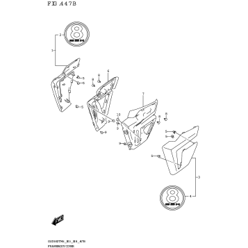 FRAME BODY COVER (GSX800TTRQB)