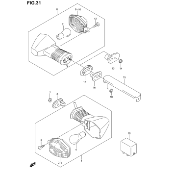 TURNSIGNAL LAMP (SV1000SK3/SK4/SK5)
