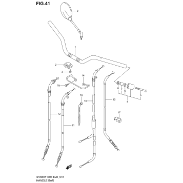 HANDLE BAR (SV650X/Y/K1/K2)