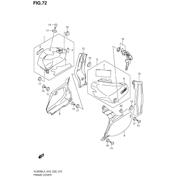 FRAME COVER (VL800BL4 E33)