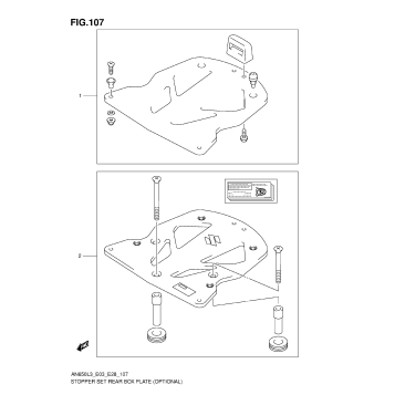 STOPPER SET REAR BOX PLATE (OPTIONAL)