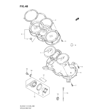 SPEEDOMETER (DL650A L1 E28)