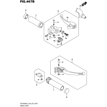 HANDLE LEVER (VZR1800BZL5 E33)