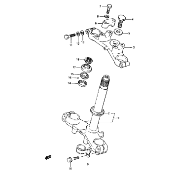 STEERING STEM (MODEL G/H/J)