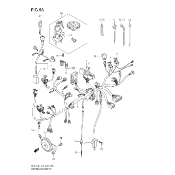 WIRING HARNESS (DL650A L1 E3)