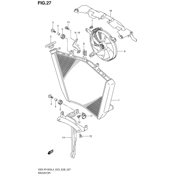 RADIATOR (GSX-R1000L4 E33)