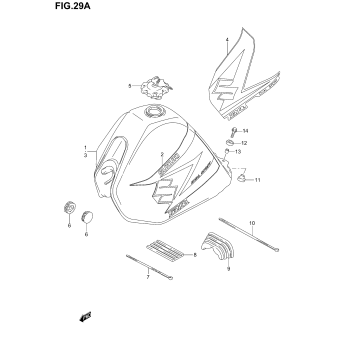 FUEL TANK (MODEL K4/K5)