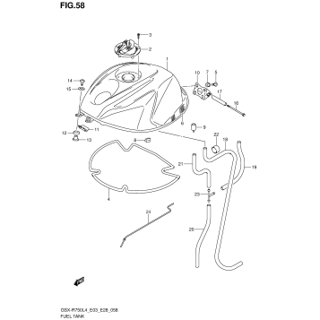 FUEL TANK (GSX-R750L4 E28)