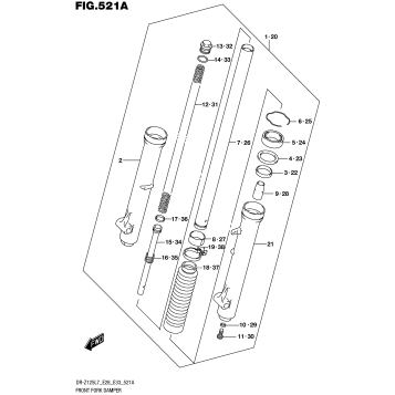 FRONT FORK DAMPER (DR-Z125 E28)