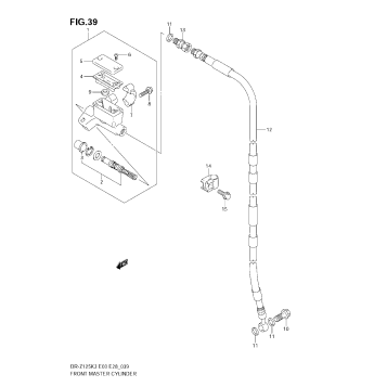 FRONT MASTER CYLINDER (DR-Z125LK3/LK4/LK5/LK6/LK7)