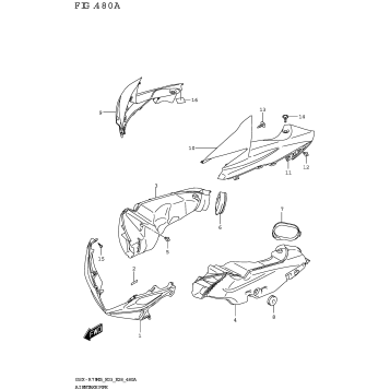 AIR INTAKE PIPE (GSX-R750)