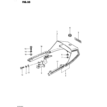 SEAT TAIL COVER (GS750EX)
