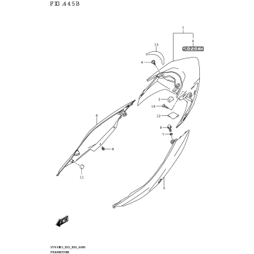 FRAME COVER (SV650XA)
