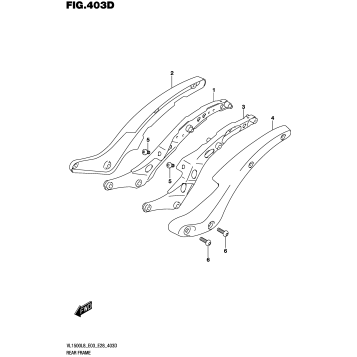 REAR FRAME (VL1500BTL8 E28)