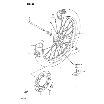 FRONT WHEEL (MODEL F)