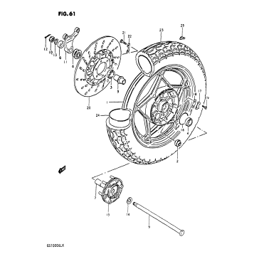REAR WHEEL (MODEL T)