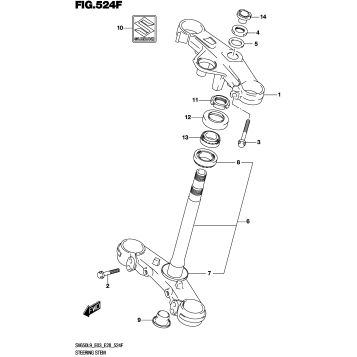 STEERING STEM (SV650XAL9 E33)