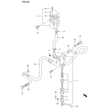 REAR MASTER CYLINDER (GSF1200SV/SW/SX/SY)