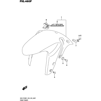 FRONT FENDER (GSX-S750ZA)