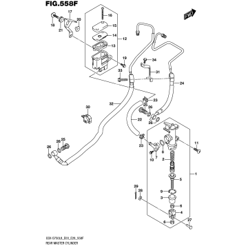 REAR MASTER CYLINDER (GSX-S750AL8 E33)