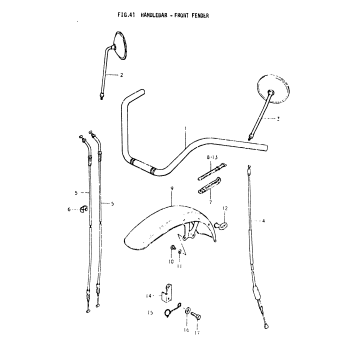HANDLEBAR - FRONT FENDER