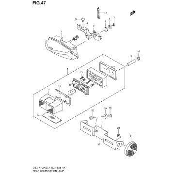 REAR COMBINATION LAMP (GSX-R1000ZL4 E03)