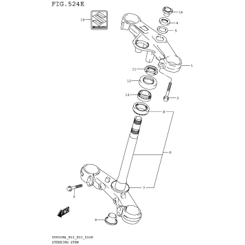 STEERING STEM (SV650XAM4 E28)