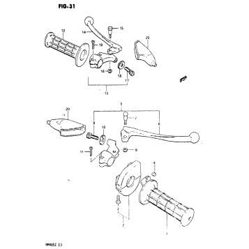 HANDLE CLIP - LEVER (MODEL X)