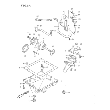 OIL PAN - OIL PUMP - FUEL PUMP (MODEL W)