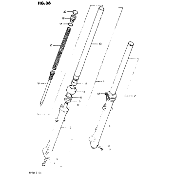 FRONT FORK (MODEL X)