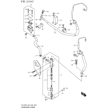 REAR MASTER CYLINDER (DL1050RR)