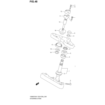 STEERING STEM (MODEL K1/K2/K3/K4)