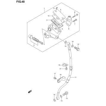 FRONT MASTER CYLINDER (NOT FOR U.S. MARKET)