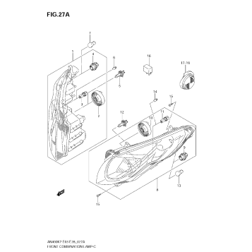 FRONT COMBINATION LAMP (MODEL K8)