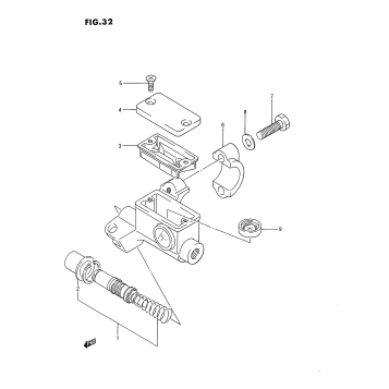 FRONT MASTER CYLINDER (MODEL G/H/J)
