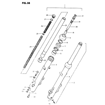 FRONT FORK (GS750ET)
