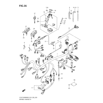 WIRING HARNESS (GSX1300BKK8/K9 E33)