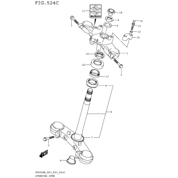 STEERING STEM (SV650AM4 E28)
