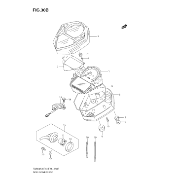 SPEEDOMETER (SV650SAK7)