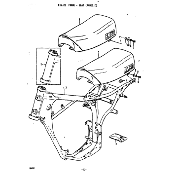 FRAME - SEAT (RM80B