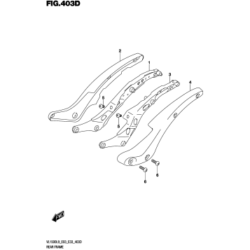 REAR FRAME (VL1500TL9 E33)