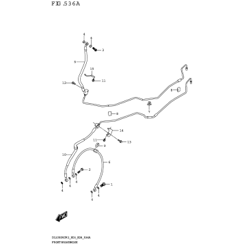 FRONT BRAKE HOSE (DL1050RQ)