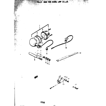 REAR TURN SIGNAL LAMP (K