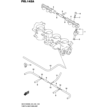 THROTTLE BODY HOSE/JOINT (E03,E28)