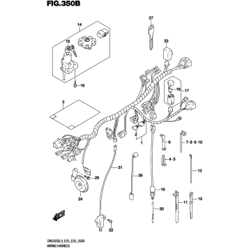 WIRING HARNESS (DR650SEL9 E28)